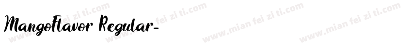 MangoFlavor Regular字体转换